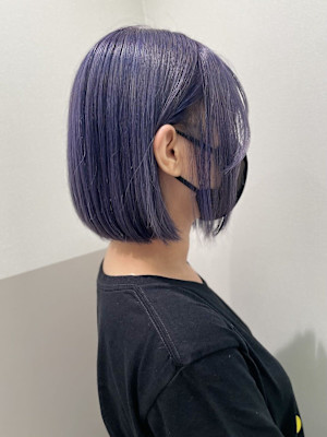 ラベンダー×ボブ