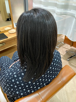 サラサラヘアゲット　オイルストレート