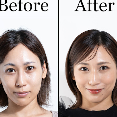 BeforeAfter　プロフィール撮影ヘアメイク