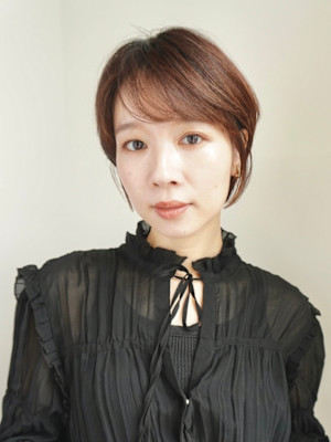 ショート・ボブ/丸顔/前髪あり/絶壁解消/30代/40代