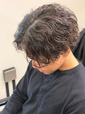 縦落ちツイストスパイラル×センターパート