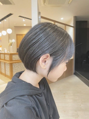 小学生ぱつっとミニボブ×まとまるショート×キッズカット