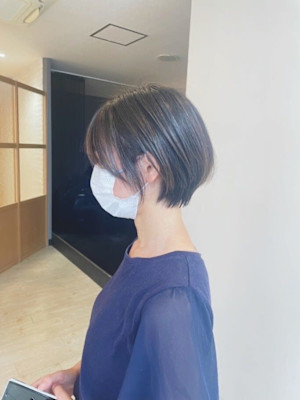 ひし形ショート×耳かけショート×小中学生ショートカット