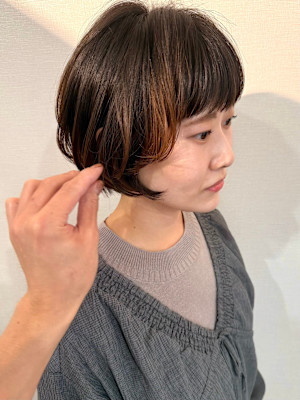 デザインショートボブ