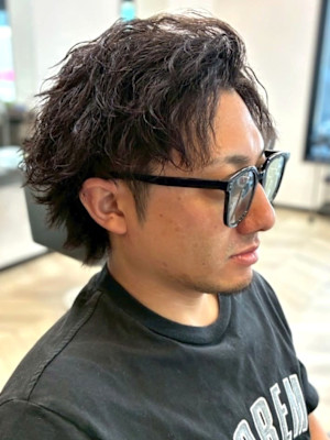 ツイスパ メンスパーマ アップバング ミディアム【札幌】