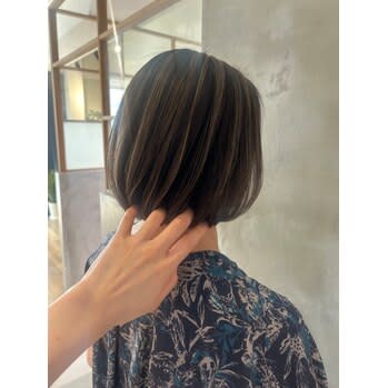 白髪染めハイライト
