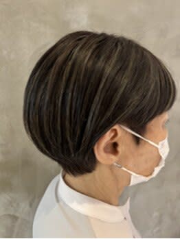 白髪染めハイライト