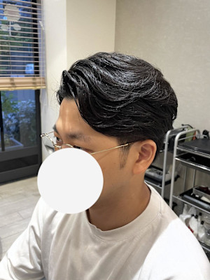 艶感毛流れセンターパート