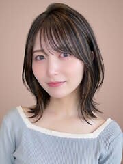 可愛さボブ×艶カラー