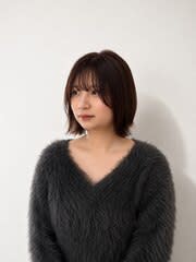切りっぱなし外はね～Blunt with Flipped-o