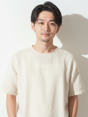 池袋 メンズカット シャドウパーマ センターパート 
