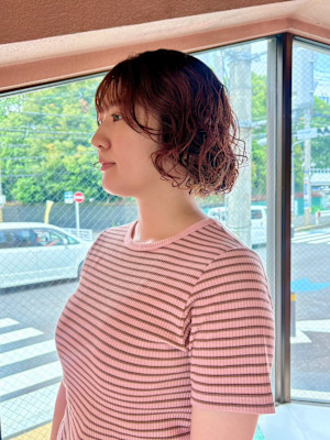 くせ毛を活かしたボブ