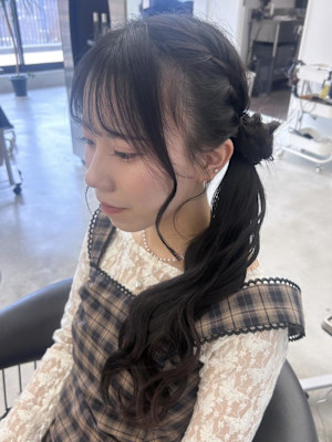お団子/サイドポニー/ヘアアレンジ