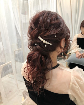 結婚式ヘアセット♪yu