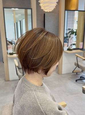     乾かすだけで決まるショートボブ