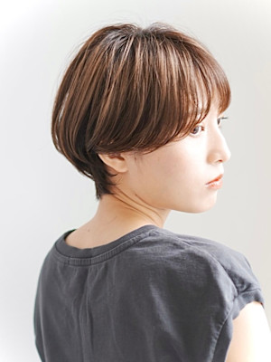 前下がりショート・ボブ/絶壁解消/前髪あり/40代/30代