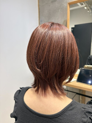◇大人40代50代60代ショートボブ丸みショート白髪ぼかし