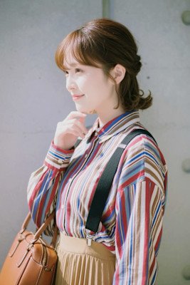 抜け感シースルーバング×外ハネボブ☆ハーフアップ