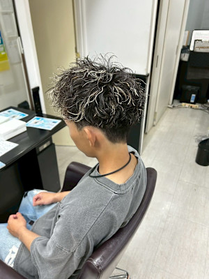 メンズパーマメッシュ