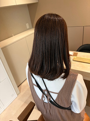 ラベンダーアッシュ×セミロング