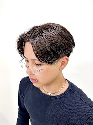 大人ナチュラルセンターパート