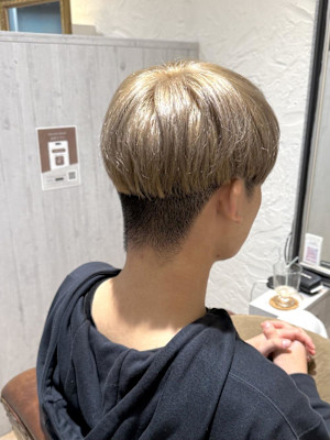 #ベージュカラー #ブリーチカラー #メンズカット