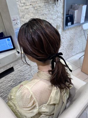 イベントにおすすめのローポニーアレンジ！