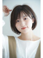 透け感ナチュラルボブ