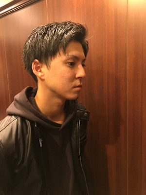 ブラックマッシュ＜理容室＞＜銀座＞＜メンズ＞＜ショート＞