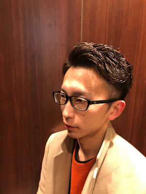 洋風ビジネススタイル＜理容室＞＜銀座＞＜メンズ＞＜ショート＞