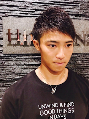 ショートレイヤー＜理容室＞＜銀座＞＜メンズ＞＜ショート＞