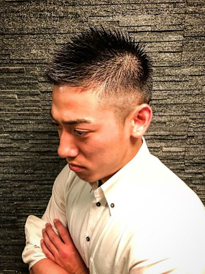 ソフモヒ風アレンジショート＜理容室＞＜銀座＞＜メンズ＞