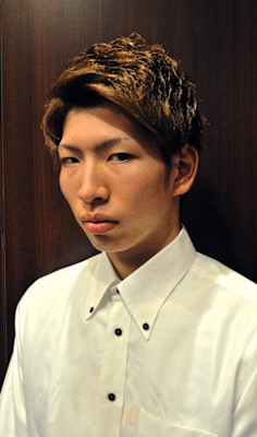 芸能人風アップバングショート＜理容室＞＜銀座＞＜メンズ＞＜シ