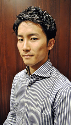 さっぱりゆるふわパーマ＜理容室＞＜銀座＞＜メンズ＞＜ショート