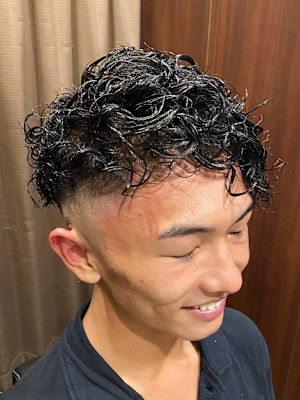 フェード×海藻質感パーマ