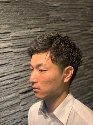 ツーブロックビジネスショート