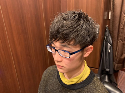 ナチュラルツイスト＜理容室＞＜銀座＞＜メンズ＞＜ショート＞