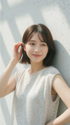 透明感カラーで楽しむ、今どきのこなれナチュラルボブ。