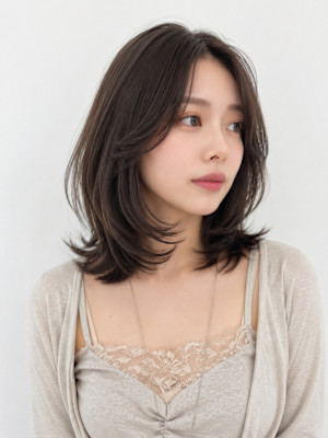 跳ねる長さのボブスタイル3