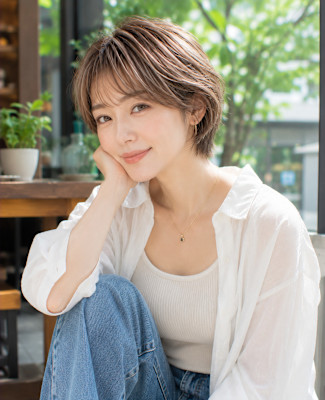 【オーガニックカラー×カットで髪質改善にこだわる美髪ケア】　