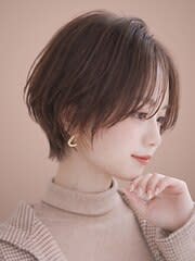 大人丸みショートボブ