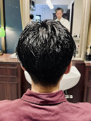 【20代 男性】ミディアム七三ツーブロック