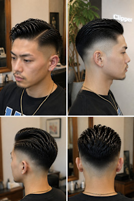 漢の刈り上げ　barberスタイル