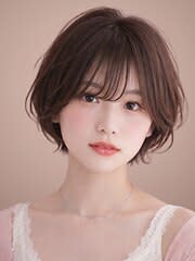 マッシュショート×シースルー前髪