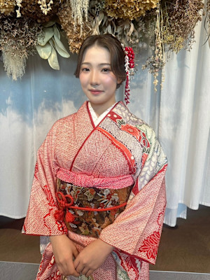 ヘアセット×振袖着付け♪yu