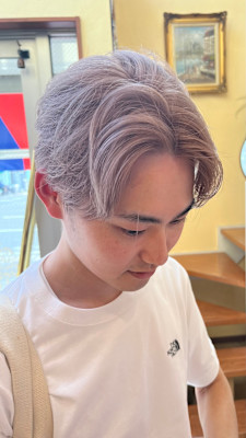 韓国ヘアダブルカラー