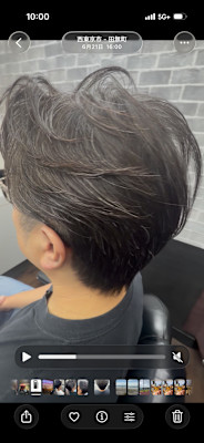 ツーブロックフェザーショート