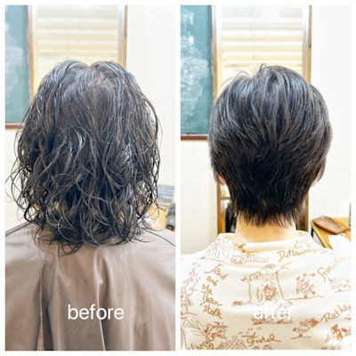 ５０代・広がるクセを収まるショートへ✩