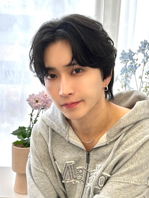大人韓国メンズセンターパート20代30代