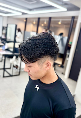 夏に爽やか色気フェザーパーマ